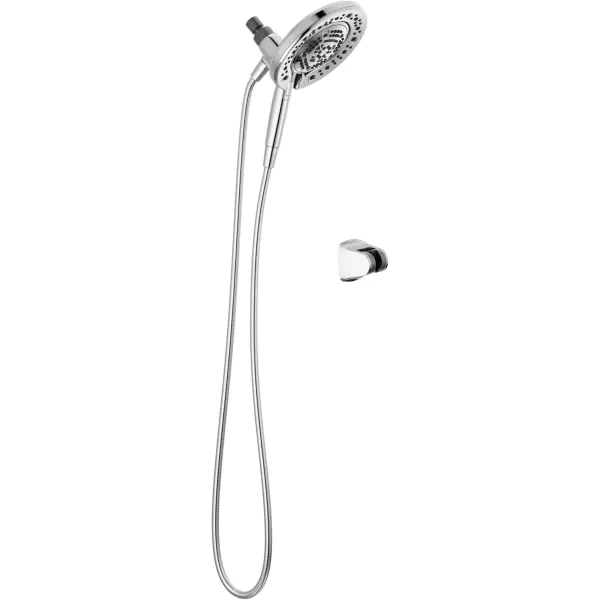 imageDelta Faucet 7Spray In2ition Dual Shower Head with Handheld Spray Brushed Nickel Shower Head with Hose Showerheads ampamp Handheld Showers Handheld Shower Heads Satin Nickel 75687DSNChrome