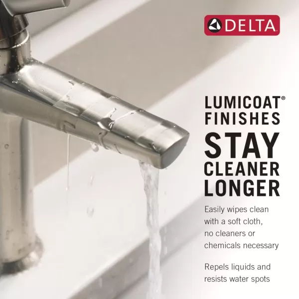 imageDelta Faucet Arvo PullDown Centerset Bathroom Faucet Gold Bathroom Sink Faucet Bathroom Faucet with Pull Out Sprayer 3Hole Bathroom Faucet Champagne Bronze 25840LFCZPDChrome