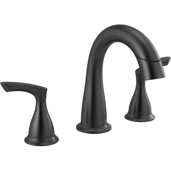 imageDelta Faucet Broadmoor Pull Down Bathroom Faucet Black Bathroom Pull Out Faucet Widespread Bathroom Faucet 3 Hole with Magnet Dock Bathroom Sink Faucet Matte Black 35765LFBLPDMatte Black