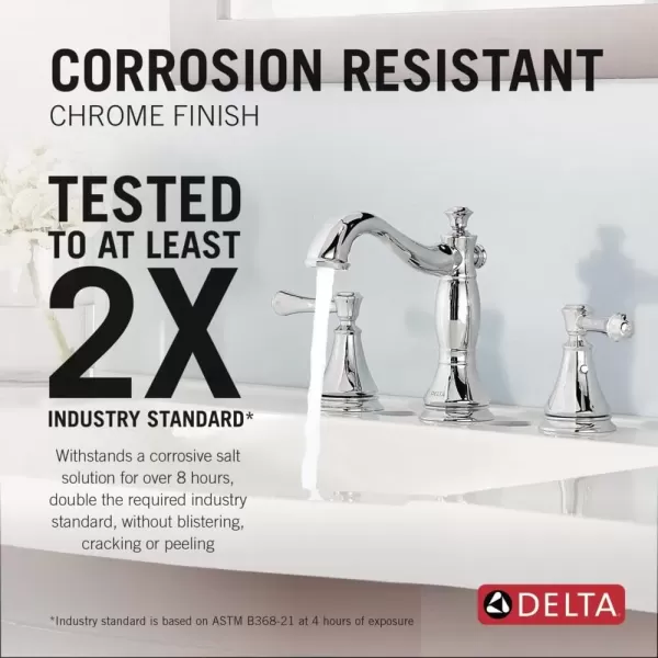 imageDelta Faucet Cassidy Pull Down Bathroom Faucet Brushed Nickel Widespread Bathroom Faucet 3 Hole Bathroom Sink Faucet with Magnetic Docking Stainless 3597SSPDDSTChrome