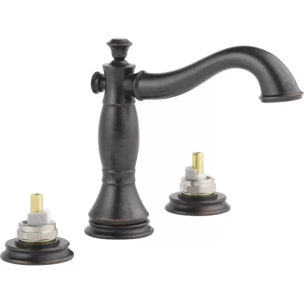 imageDelta Faucet Cassidy Pull Down Bathroom Faucet Brushed Nickel Widespread Bathroom Faucet 3 Hole Bathroom Sink Faucet with Magnetic Docking Stainless 3597SSPDDSTVenetian Bronze