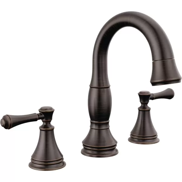 imageDelta Faucet Cassidy Pull Down Bathroom Faucet Brushed Nickel Widespread Bathroom Faucet 3 Hole Bathroom Sink Faucet with Magnetic Docking Stainless 3597SSPDDSTVenetian Bronze