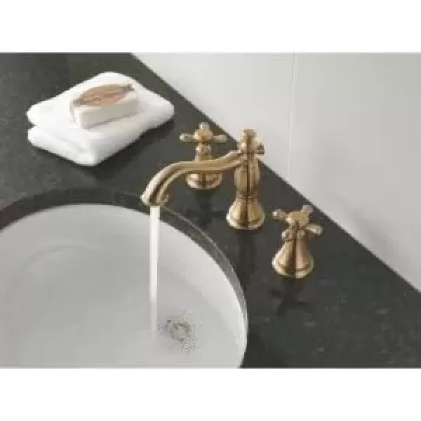 imageDelta Faucet Cassidy Pull Down Bathroom Faucet Brushed Nickel Widespread Bathroom Faucet 3 Hole Bathroom Sink Faucet with Magnetic Docking Stainless 3597SSPDDSTVenetian Bronze