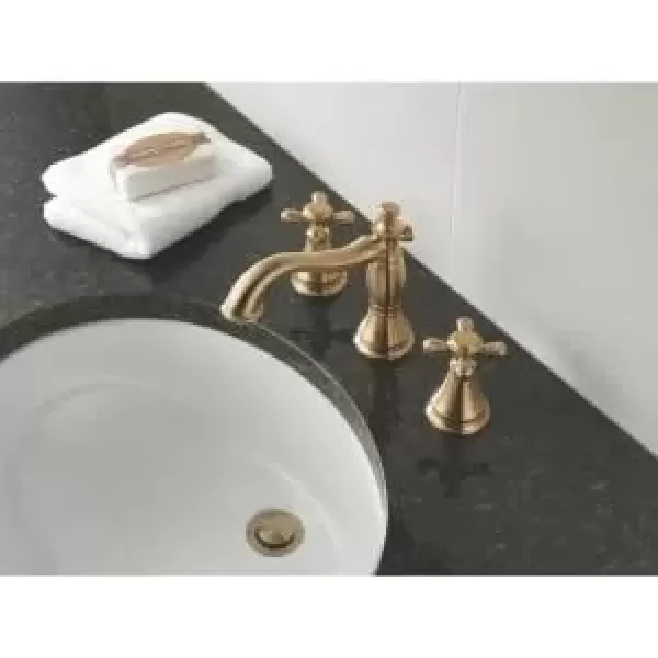 imageDelta Faucet Cassidy Pull Down Bathroom Faucet Brushed Nickel Widespread Bathroom Faucet 3 Hole Bathroom Sink Faucet with Magnetic Docking Stainless 3597SSPDDSTVenetian Bronze