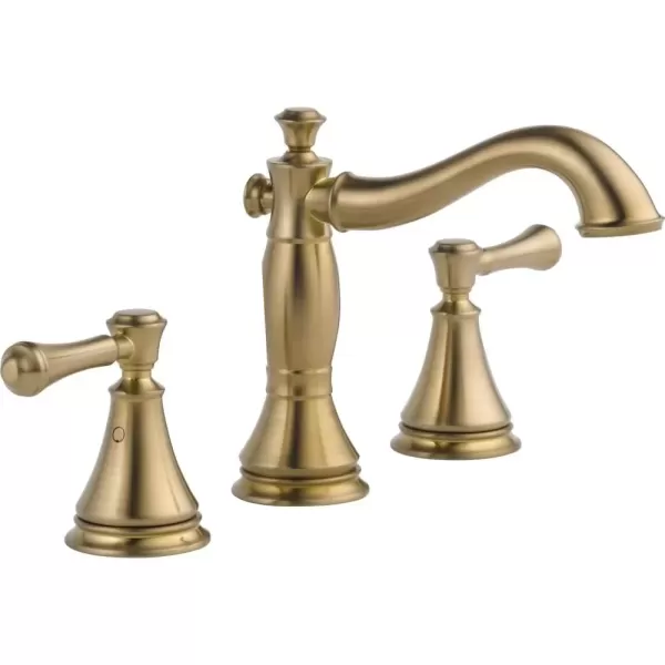 imageDelta Faucet Cassidy Pull Down Bathroom Faucet Brushed Nickel Widespread Bathroom Faucet 3 Hole Bathroom Sink Faucet with Magnetic Docking Stainless 3597SSPDDSTChampagne Bronze