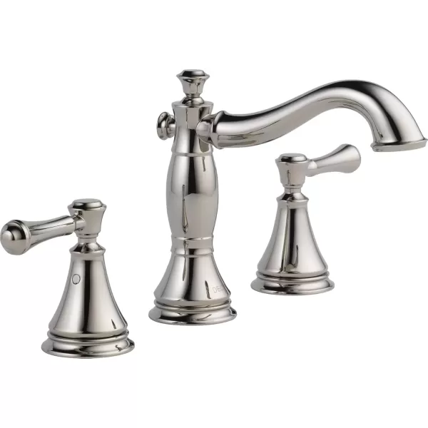 imageDelta Faucet Cassidy Pull Down Bathroom Faucet Brushed Nickel Widespread Bathroom Faucet 3 Hole Bathroom Sink Faucet with Magnetic Docking Stainless 3597SSPDDSTPolished Nickel