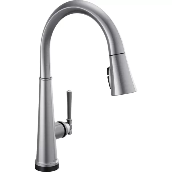 imageDelta Faucet Emmeline Touch Kitchen Faucet Brushed Nickel Kitchen Faucets with Pull Down Sprayer Kitchen Sink Faucet Delta Touch2O Technology Lumicoat Arctic Stainless 9182TARPRDST