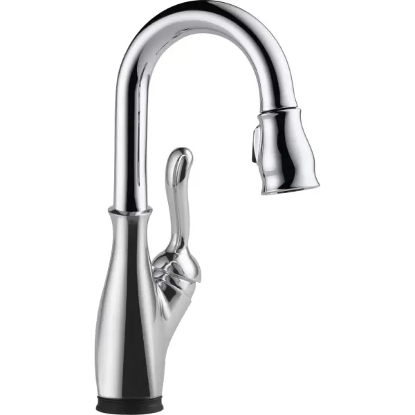 imageDelta Faucet Leland Touch Bar Faucet with Touchless Technology Bar Faucet with Pull Down Sprayer Black Bar Sink Faucet Prep Sink Faucet Wet Bar Faucet Matte Black 9678TLBLDSTChrome