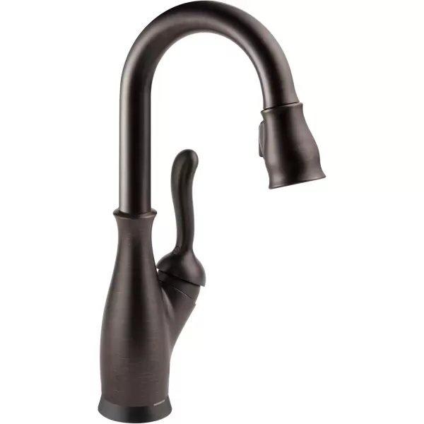 imageDelta Faucet Leland Touch Bar Faucet with Touchless Technology Bar Faucet with Pull Down Sprayer Black Bar Sink Faucet Prep Sink Faucet Wet Bar Faucet Matte Black 9678TLBLDSTVenetian Bronze