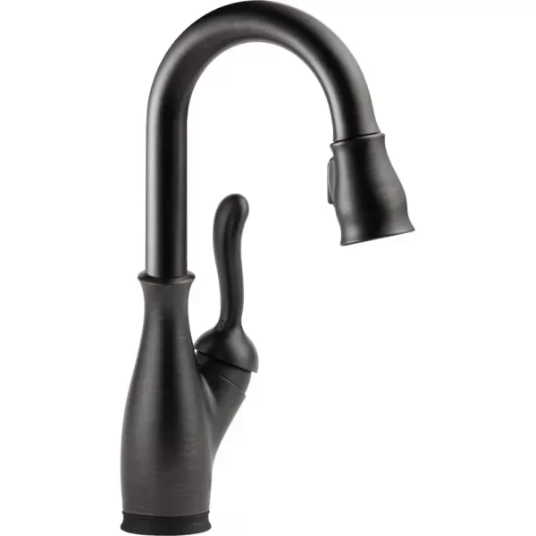 imageDelta Faucet Leland Touch Bar Faucet with Touchless Technology Bar Faucet with Pull Down Sprayer Black Bar Sink Faucet Prep Sink Faucet Wet Bar Faucet Matte Black 9678TLBLDSTVenetian Bronze
