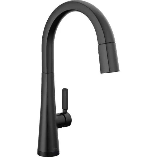 imageDelta Faucet Monrovia Matte Black Kitchen Faucet Touch Touch Kitchen Faucets with Pull Down Sprayer Kitchen Sink Faucet Kitchen Faucet Black Delta Touch2O Technology Matte Black 9191TBLDST