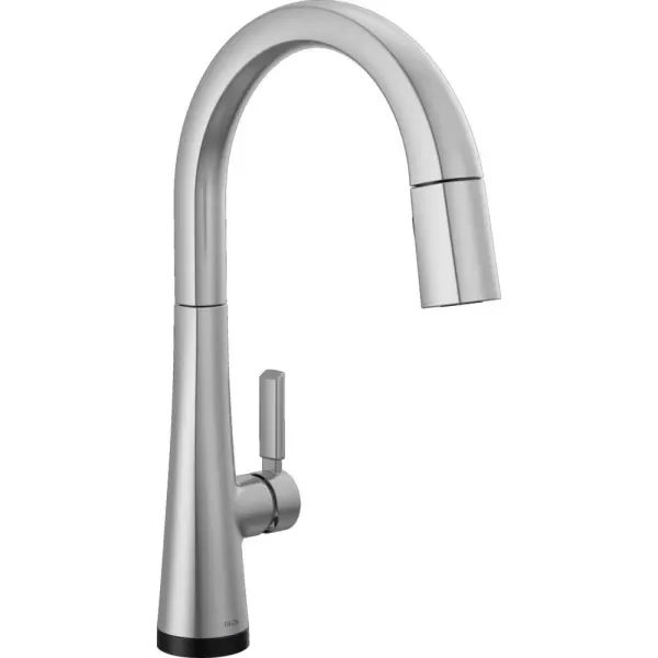 imageDelta Faucet Monrovia Touch Kitchen Faucet Brushed Nickel Kitchen Faucets with Pull Down Sprayer Kitchen Sink Faucet Delta Touch2O Technology Lumicoat Arctic Stainless 9191TARPRDST