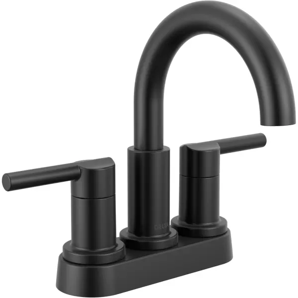 imageDelta Faucet Nicoli Centerset Bathroom Faucet Black and Gold 2Handle Bathroom Faucet Delta Bathroom Sink Faucet Black 3Hole Bathroom Faucet Matte BlackChampagne Bronze 25749LFGZMatte Black