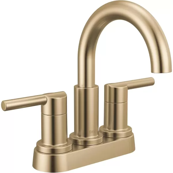 imageDelta Faucet Nicoli Centerset Bathroom Faucet Black and Gold 2Handle Bathroom Faucet Delta Bathroom Sink Faucet Black 3Hole Bathroom Faucet Matte BlackChampagne Bronze 25749LFGZChampagne Bronze