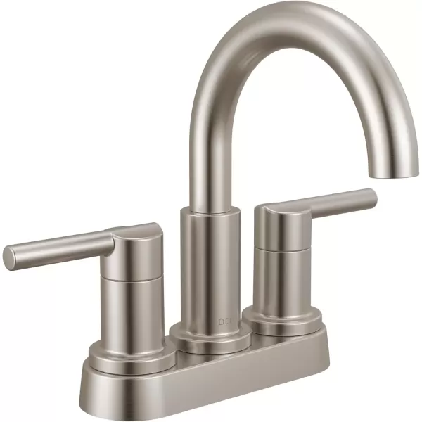 imageDelta Faucet Nicoli Centerset Bathroom Faucet Black and Gold 2Handle Bathroom Faucet Delta Bathroom Sink Faucet Black 3Hole Bathroom Faucet Matte BlackChampagne Bronze 25749LFGZStainless