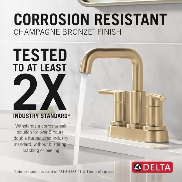 imageDelta Faucet Nicoli Centerset Bathroom Faucet Brushed Nickel 2Handle Bathroom Faucet Delta Bathroom Sink Faucet Brushed Nickel 3Hole Bathroom Faucet Stainless 25849LFSSChampagne Bronze