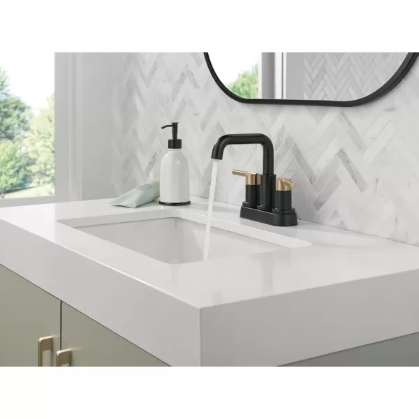 imageDelta Faucet Nicoli Centerset Bathroom Faucet Brushed Nickel 2Handle Bathroom Faucet Delta Bathroom Sink Faucet Brushed Nickel 3Hole Bathroom Faucet Stainless 25849LFSSMatte BlackChampagne Bronze