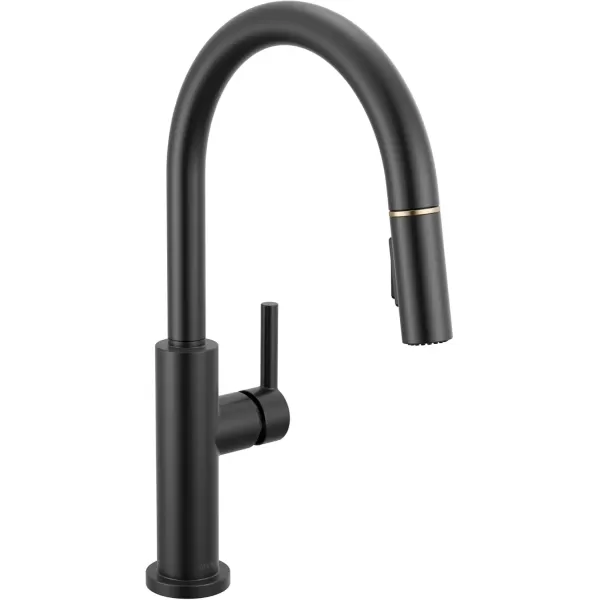 imageDelta Faucet Nicoli Kitchen Faucet with Pull Down Sprayer Champagne Gold Kitchen Sink Faucet Modern Kitchen Faucet Kitchen Faucet Sprayer Single Hole Kitchen Faucet Champagne Bronze 19867LFCZMatte Black  Champagne Bronze