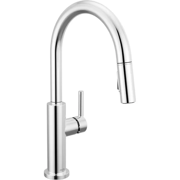 imageDelta Faucet Nicoli Kitchen Faucet with Pull Down Sprayer Champagne Gold Kitchen Sink Faucet Modern Kitchen Faucet Kitchen Faucet Sprayer Single Hole Kitchen Faucet Champagne Bronze 19867LFCZChrome