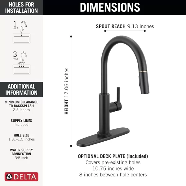 imageDelta Faucet Nicoli Kitchen Faucet with Pull Down Sprayer Champagne Gold Kitchen Sink Faucet Modern Kitchen Faucet Kitchen Faucet Sprayer Single Hole Kitchen Faucet Champagne Bronze 19867LFCZMatte Black  Champagne Bronze