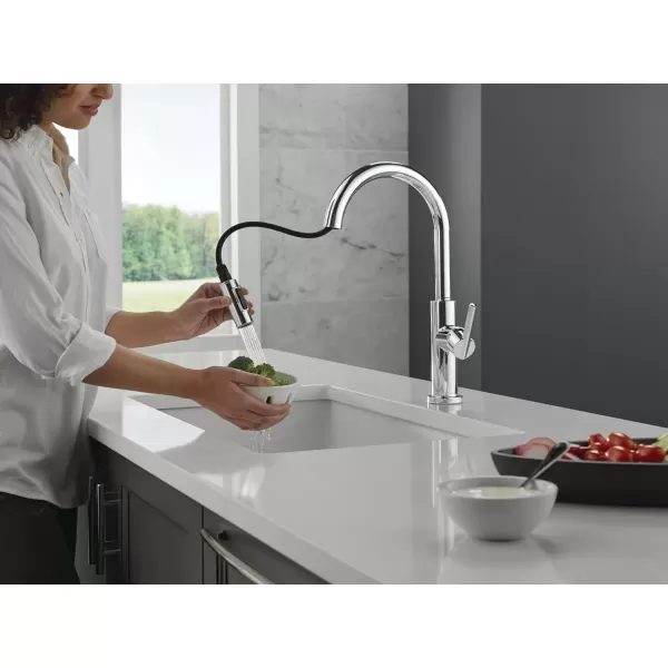 imageDelta Faucet Nicoli Kitchen Faucet with Pull Down Sprayer Champagne Gold Kitchen Sink Faucet Modern Kitchen Faucet Kitchen Faucet Sprayer Single Hole Kitchen Faucet Champagne Bronze 19867LFCZChrome