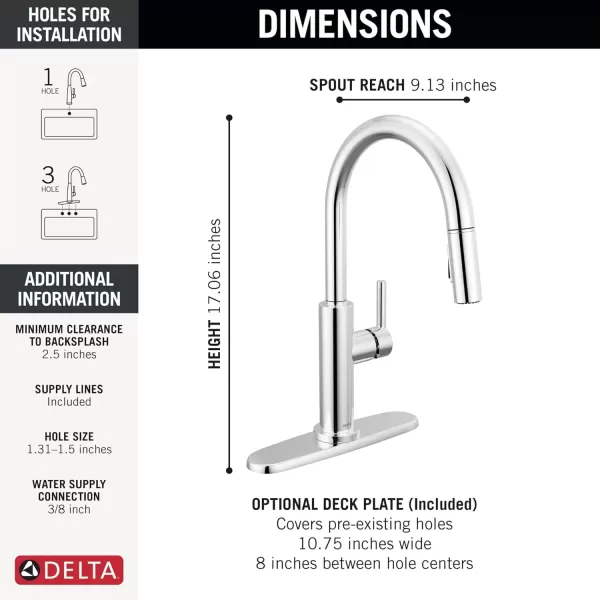 imageDelta Faucet Nicoli Kitchen Faucet with Pull Down Sprayer Champagne Gold Kitchen Sink Faucet Modern Kitchen Faucet Kitchen Faucet Sprayer Single Hole Kitchen Faucet Champagne Bronze 19867LFCZChrome