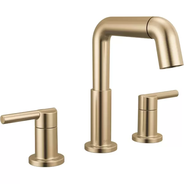imageDelta Faucet Nicoli PullDown Widespread Bathroom Faucet Gold Bathroom Sink Faucet Bathroom Faucet with Pull Out Sprayer 3Hole Bathroom Faucet Champagne Bronze 35849LFCZPDChampagne Bronze