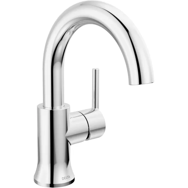 imageDelta Faucet Trinsic Pull Down Bathroom Faucet Bathroom Pull Out Faucet Black Single Hole Bathroom Faucet with Pull Down Sprayer Bathroom Sink Faucet Magnetic Docking Matte Black 559HARBLPDDSTChrome