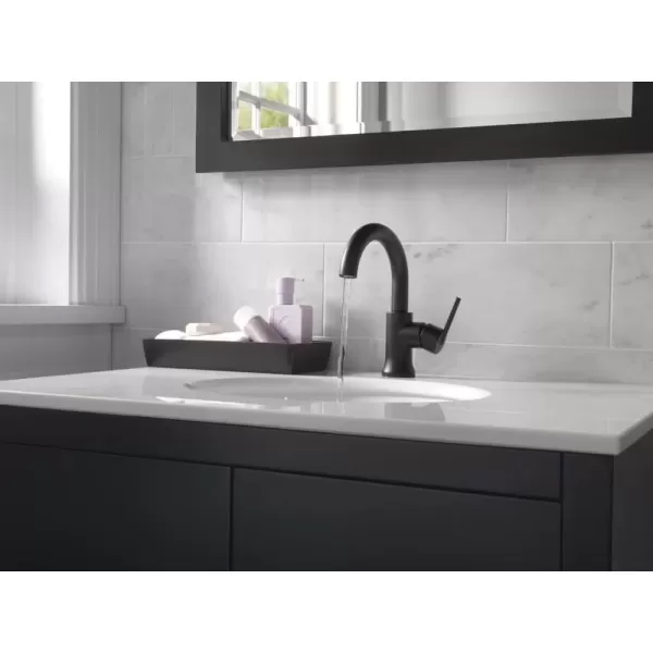 imageDelta Faucet Trinsic Pull Down Bathroom Faucet Bathroom Pull Out Faucet Black Single Hole Bathroom Faucet with Pull Down Sprayer Bathroom Sink Faucet Magnetic Docking Matte Black 559HARBLPDDSTMatte Black