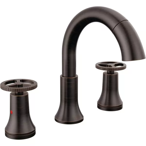 imageDelta Faucet Trinsic Pull Down Bathroom Faucet Bathroom Pull Out Faucet Brushed Nickel Widespread Bathroom Faucet 3 Hole Bathroom Sink Faucet with Magnetic Docking Stainless 3558SSPDDSTVenetian Bronze