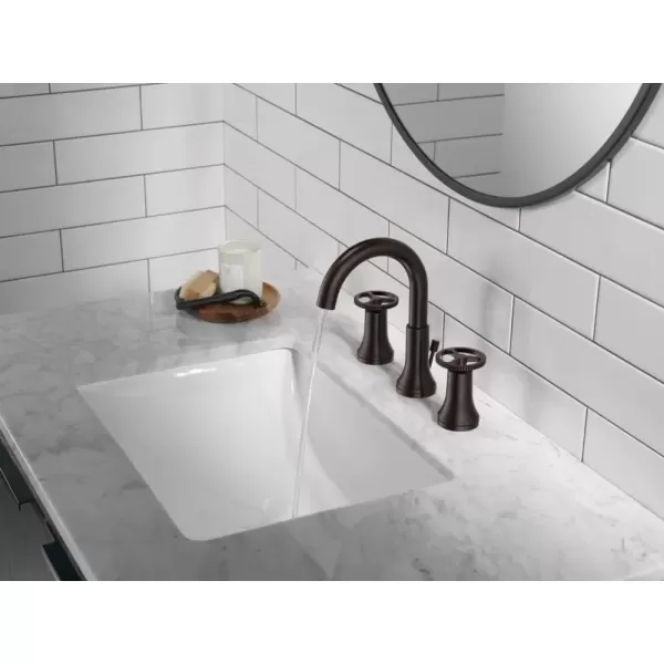 imageDelta Faucet Trinsic Pull Down Bathroom Faucet Bathroom Pull Out Faucet Brushed Nickel Widespread Bathroom Faucet 3 Hole Bathroom Sink Faucet with Magnetic Docking Stainless 3558SSPDDSTVenetian Bronze
