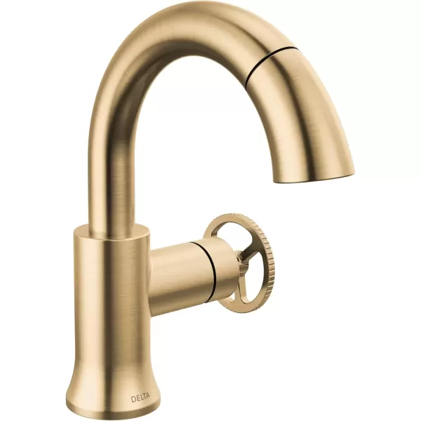 imageDelta Faucet Trinsic Pull Down Bathroom Faucet Bathroom Pull Out Faucet Gold Single Hole Bathroom Faucet with Pull Down Bathroom Sink Faucet Magnetic Docking Champagne Bronze 558HARCZPDDSTChampagne Bronze