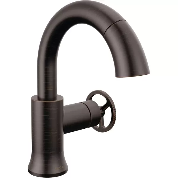 imageDelta Faucet Trinsic Pull Down Bathroom Faucet Bathroom Pull Out Faucet Gold Single Hole Bathroom Faucet with Pull Down Bathroom Sink Faucet Magnetic Docking Champagne Bronze 558HARCZPDDSTVenetian Bronze