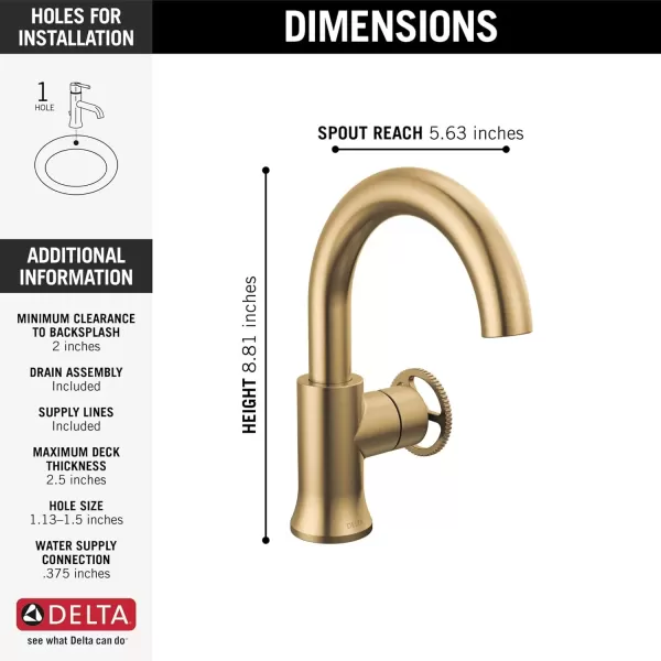 imageDelta Faucet Trinsic Pull Down Bathroom Faucet Bathroom Pull Out Faucet Gold Single Hole Bathroom Faucet with Pull Down Bathroom Sink Faucet Magnetic Docking Champagne Bronze 558HARCZPDDSTChampagne Bronze