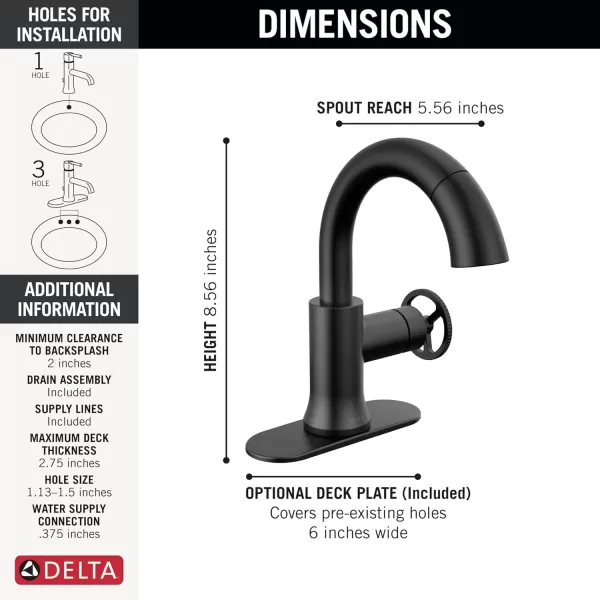 imageDelta Faucet Trinsic Pull Down Bathroom Faucet Bathroom Pull Out Faucet Gold Single Hole Bathroom Faucet with Pull Down Bathroom Sink Faucet Magnetic Docking Champagne Bronze 558HARCZPDDSTMatte Black