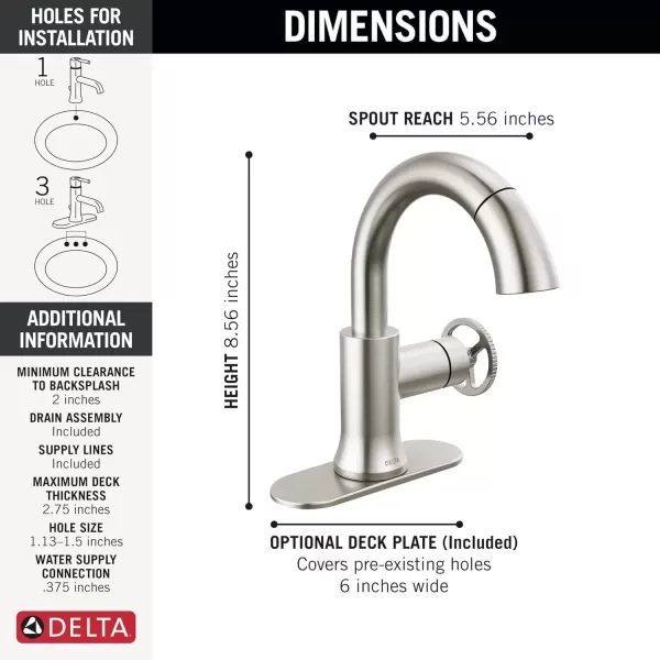 imageDelta Faucet Trinsic Pull Down Bathroom Faucet Bathroom Pull Out Faucet Gold Single Hole Bathroom Faucet with Pull Down Bathroom Sink Faucet Magnetic Docking Champagne Bronze 558HARCZPDDSTStainless