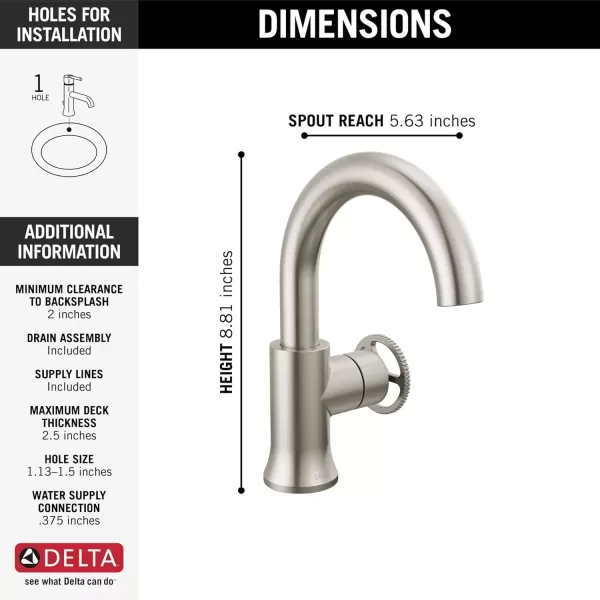 imageDelta Faucet Trinsic Pull Down Bathroom Faucet Bathroom Pull Out Faucet Gold Single Hole Bathroom Faucet with Pull Down Bathroom Sink Faucet Magnetic Docking Champagne Bronze 558HARCZPDDSTStainless