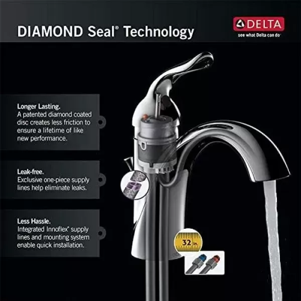 imageDelta Faucet Trinsic Touch Bar Faucet with Touchless Technology Bar Faucet with Pull Down Sprayer Black Bar Sink Faucet Prep Sink Faucet Wet Bar Faucet Matte Black 9959TLBLDSTBlack Stainless