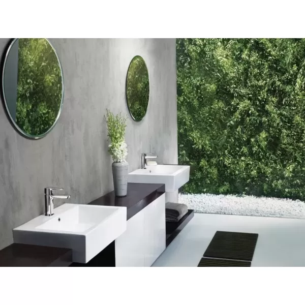 imageDELTA 581LFBLGPMPP Modern Bathroom Faucet 10 GPM Water Flow Matte BlackChrome