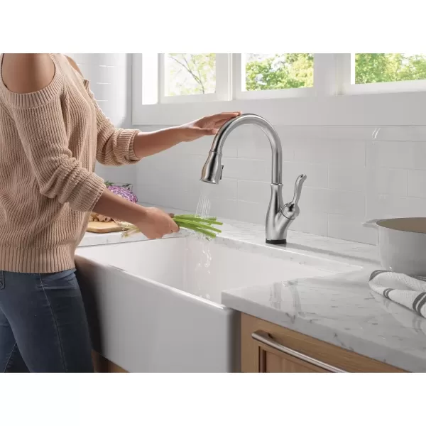imageDELTA 9178TLDST Leland Kitchen Faucet Touch  Touchless ChromeArctic Stainless