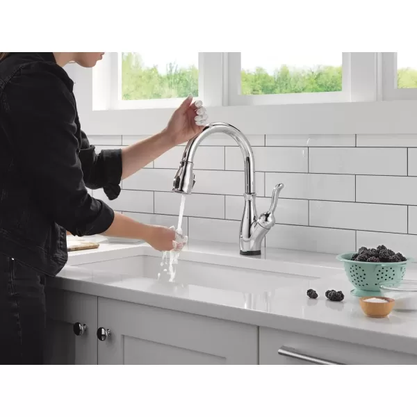 imageDELTA 9178TLDST Leland Kitchen Faucet Touch  Touchless ChromeChrome