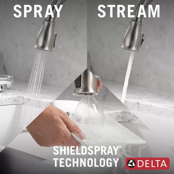 imageDELTA 9178TLDST Leland Kitchen Faucet Touch  Touchless ChromeSpotShield Stainless
