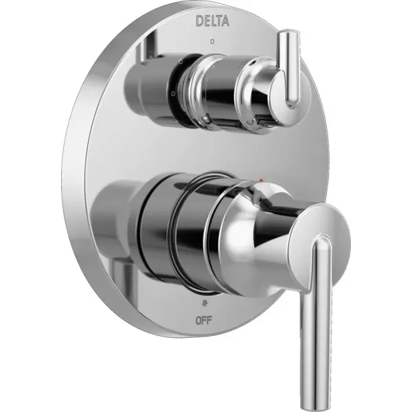 imageDELTA FAUCET T24859 Chrome Trinsic Contemporary Monitor 14 Series Valve Trim with 3Setting Integrated DiverterChrome