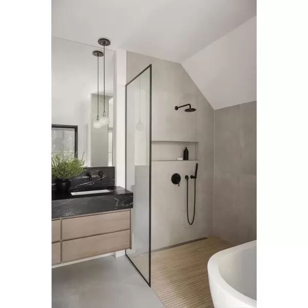 imageDELTA FAUCET T24859 Chrome Trinsic Contemporary Monitor 14 Series Valve Trim with 3Setting Integrated DiverterMatte Black