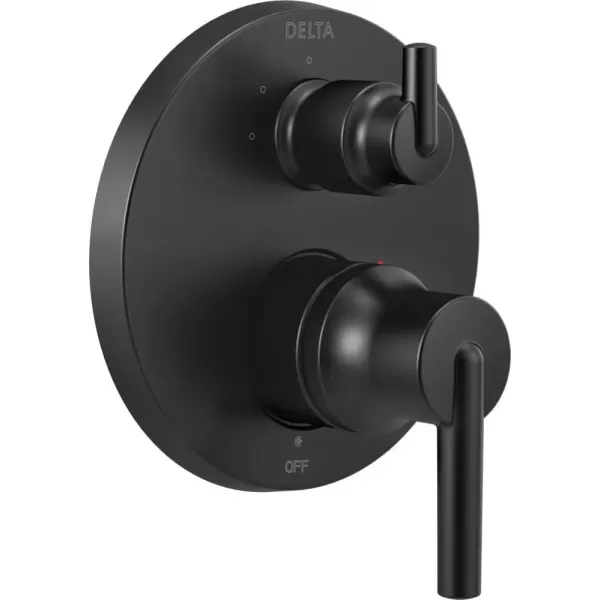 imageDELTA FAUCET T24859 Chrome Trinsic Contemporary Monitor 14 Series Valve Trim with 3Setting Integrated DiverterMatte Black