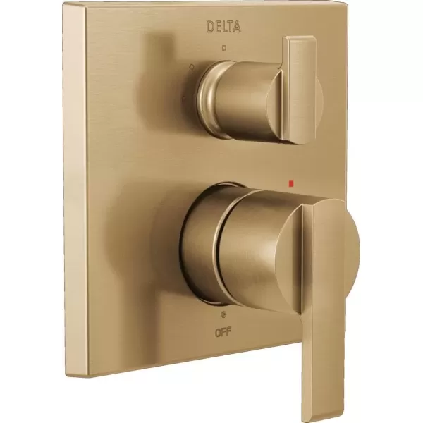 imageDELTA FAUCET T24867RB Venetian Bronze Ara Angular Modern Monitor 14 Series Valve Trim with 3Setting Integrated DiverterChampagne Bronze
