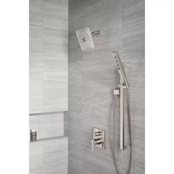 imageDELTA FAUCET T24867RB Venetian Bronze Ara Angular Modern Monitor 14 Series Valve Trim with 3Setting Integrated DiverterStainless