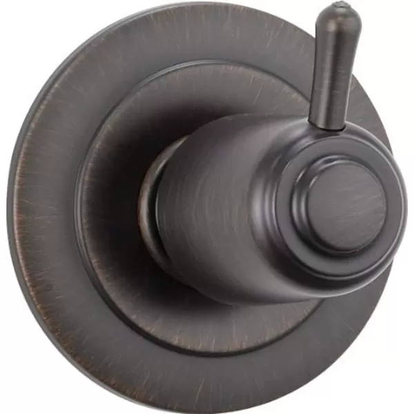 imageDelta Faucet 3Setting Shower Handle Diverter Trim Kit Diverter Valve Trim Kit Oil Rubbed Bronze 3 Way Shower Diverter Delta Diverter Trim Venetian Bronze T11800RB Valve Not IncludedVenetian Bronze