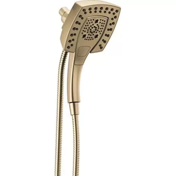 imageDelta Faucet 5Setting In2ition 2in1 Dual Hand Held Shower Head with Hose Gold Shower Head Handheld Combo Magnetic Docking Handheld Shower Head 25 GPM Champagne Bronze 58474CZ25