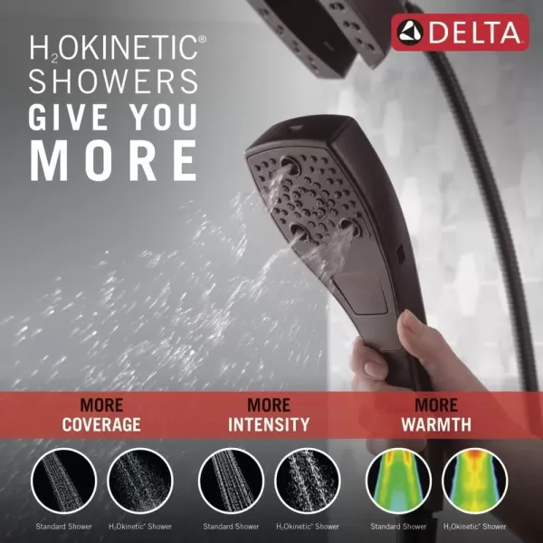 imageDelta Faucet 5Setting In2ition 2in1 Dual Hand Held Shower Head with Hose Oil Rubbed Bronze Shower Head Handheld Combo Magnetic Docking Handheld Shower Head 25 GPM Venetian Bronze 58474RB25Venetian Bronze